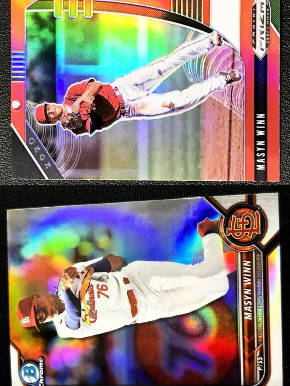 2020 Masyn Winn Panini Prizm Draft Picks & 2022 BOWMAN DRAFT CHROME BASEBALL ROO